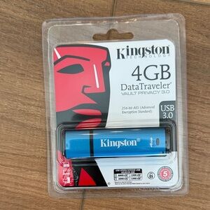 Kingston DataTraveler Vault Privacy 3.0 USB Drive - Blue